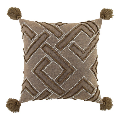 Coussin au point de croix Andes de la collection Boho