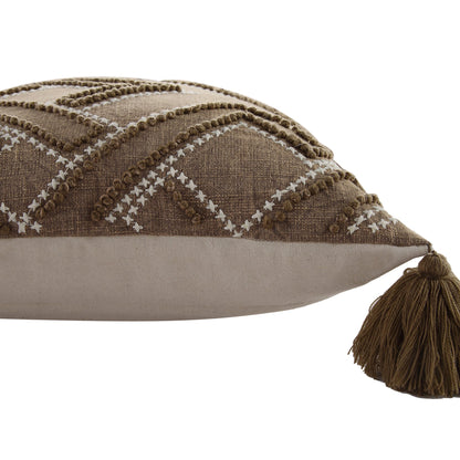 Coussin au point de croix Andes de la collection Boho