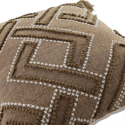 Coussin au point de croix Andes de la collection Boho