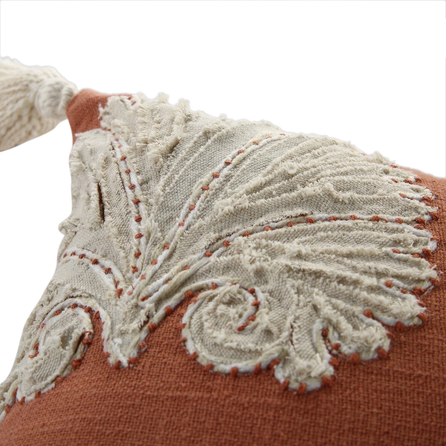 Aubrey Collection Coussin à appliqué à motif Suzani