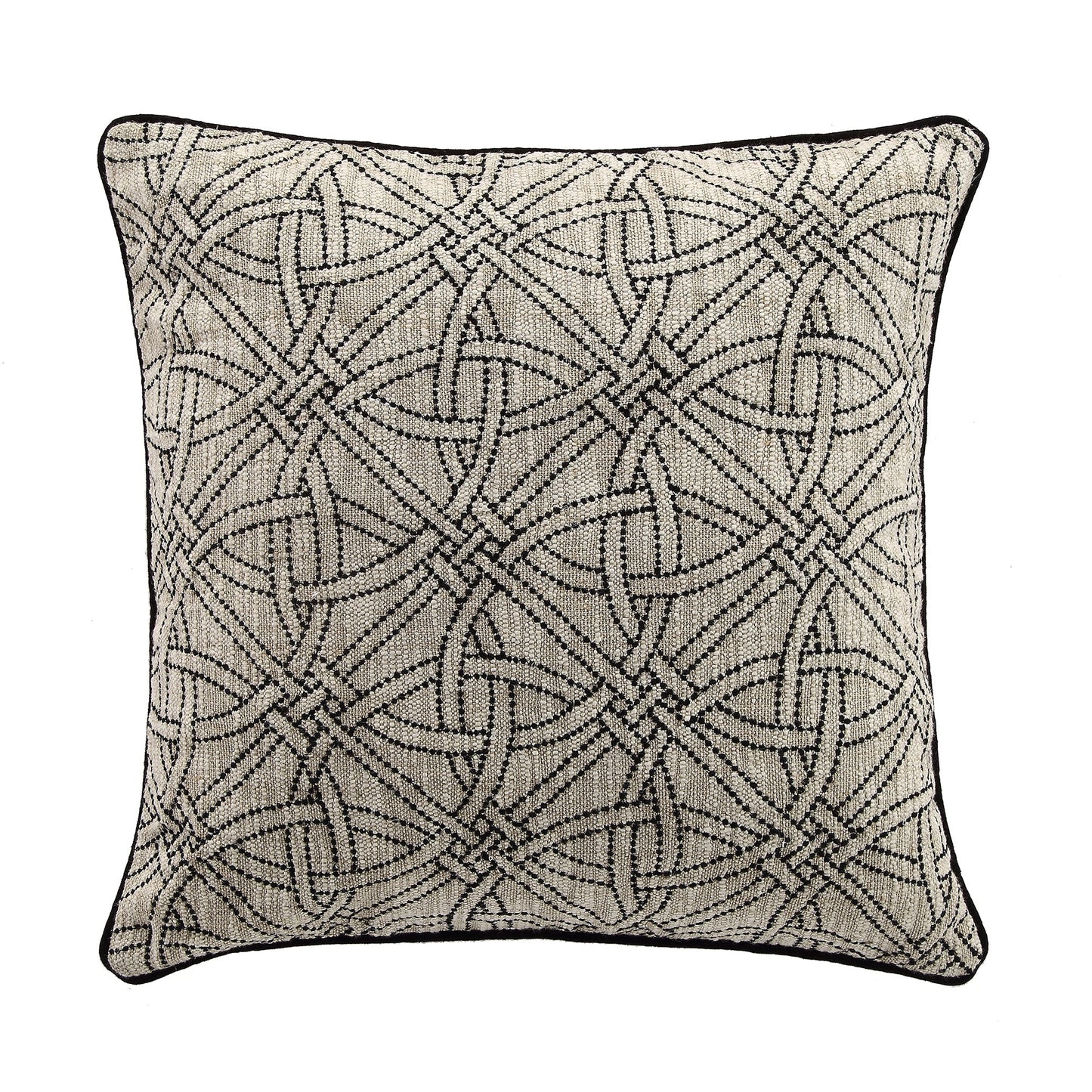 Coussin brodé Baja Monochrome Illusion