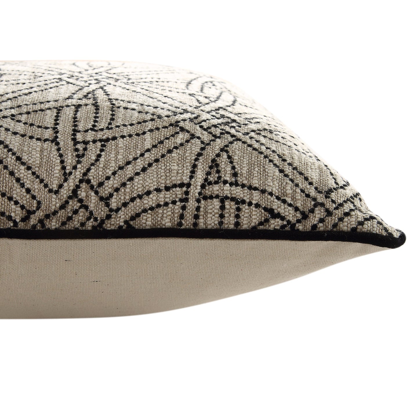 Coussin brodé Baja Monochrome Illusion