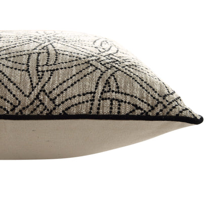 Coussin brodé Baja Monochrome Illusion
