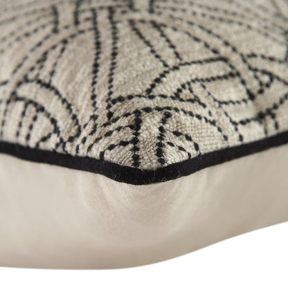 Coussin brodé Baja Monochrome Illusion
