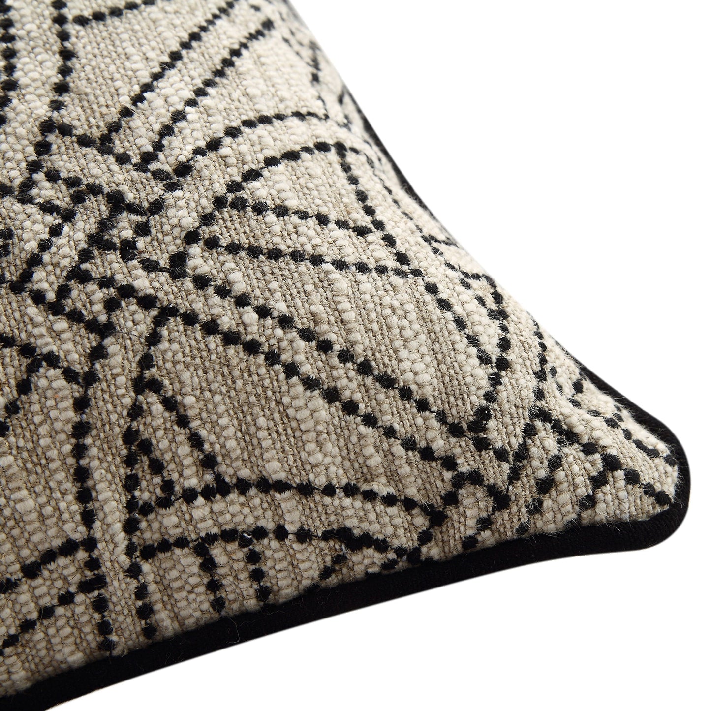 Coussin brodé Baja Monochrome Illusion