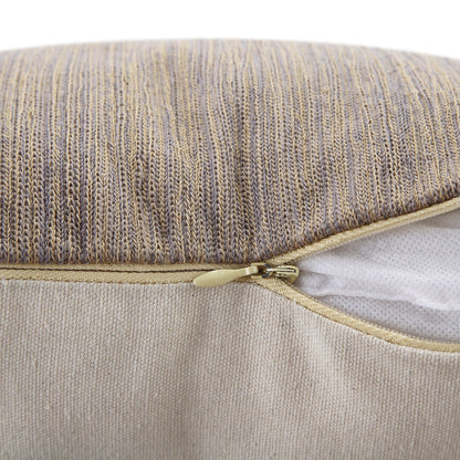 Coussin en velours chenille à point de chaînette de la collection Bronte