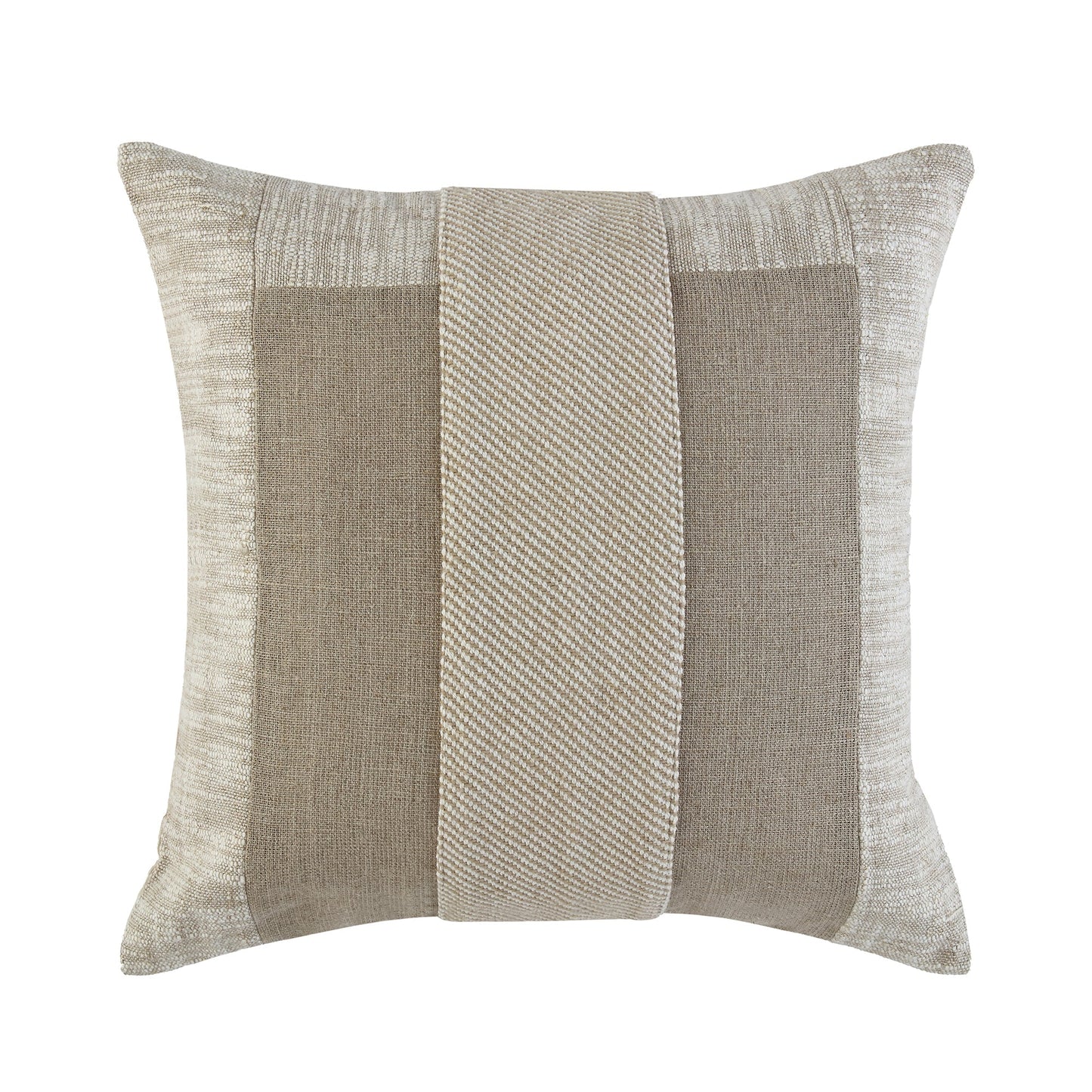 Coussin patchwork en soie flammée de la collection Bronte