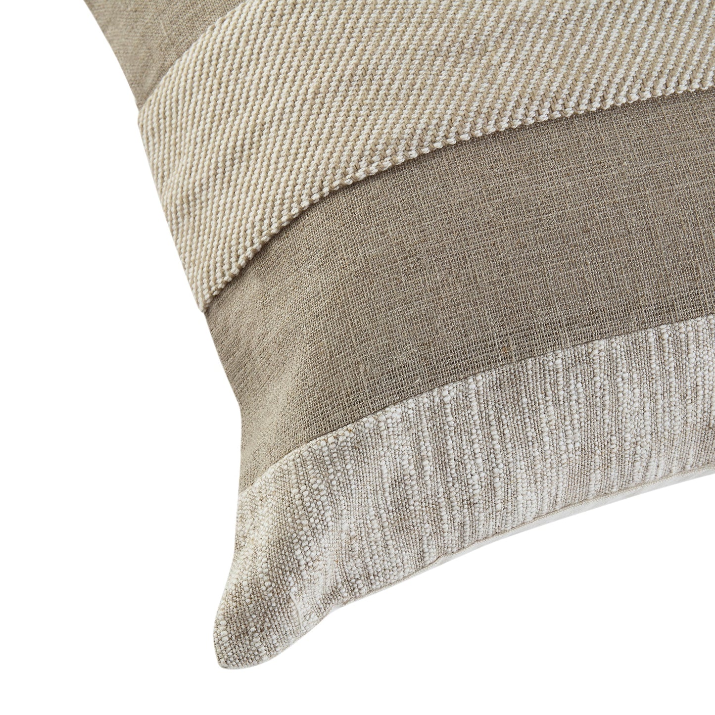 Coussin patchwork en soie flammée de la collection Bronte