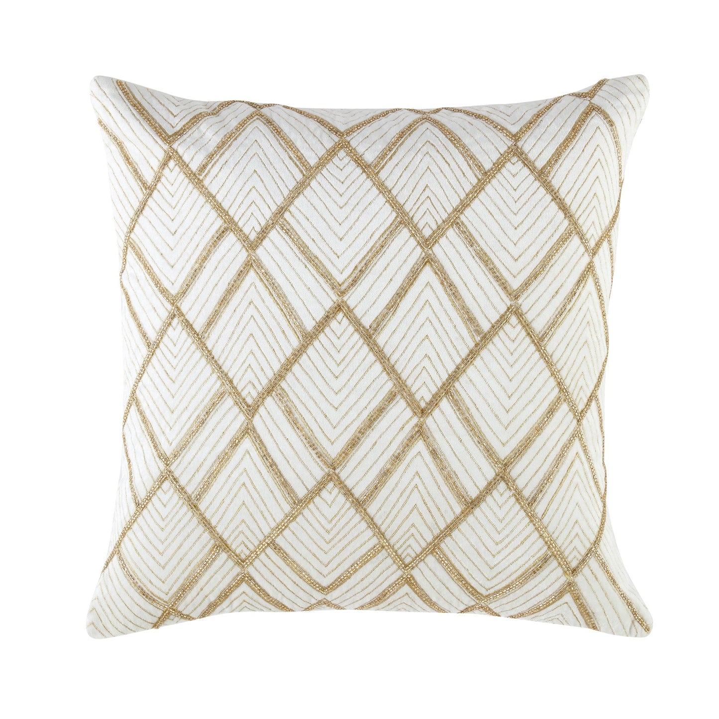 Coussin en velours perlé à la main de la collection Luxe Empire