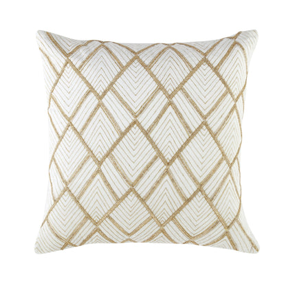 Coussin en velours perlé à la main de la collection Luxe Empire