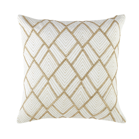 Coussin en velours perlé à la main de la collection Luxe Empire