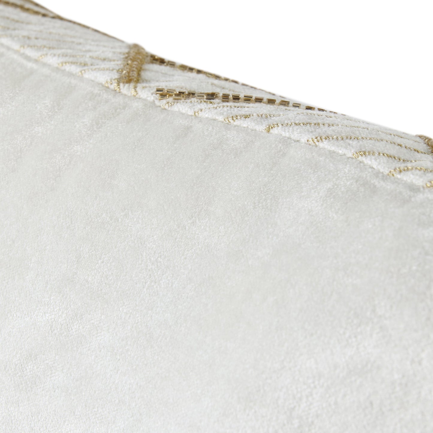 Coussin en velours perlé à la main de la collection Luxe Empire