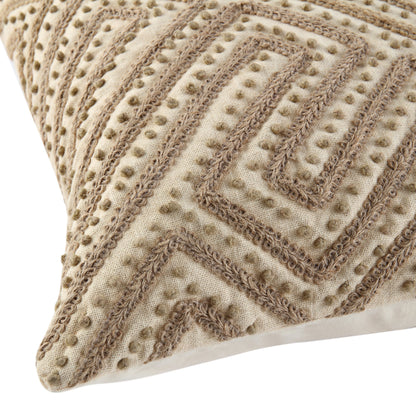 Coussin en corde de jute Inca de la collection Boho