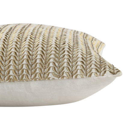 Coussin en velours perlé à la main Jasmine de la collection Luxe