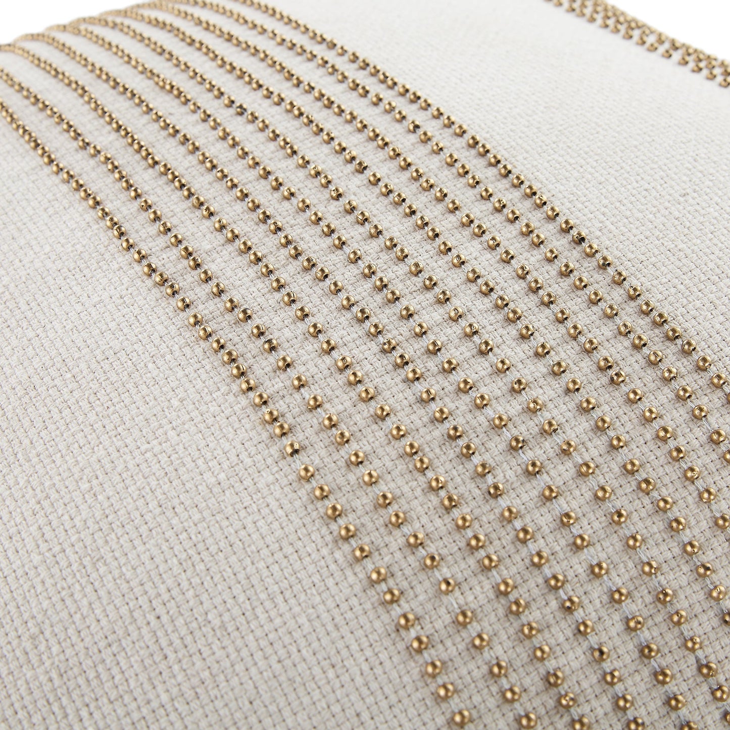 Oreiller Josie en perles faites à la main, collection Luxe