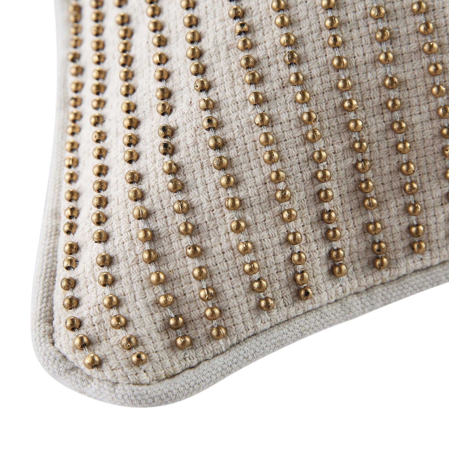 Oreiller Josie en perles faites à la main, collection Luxe