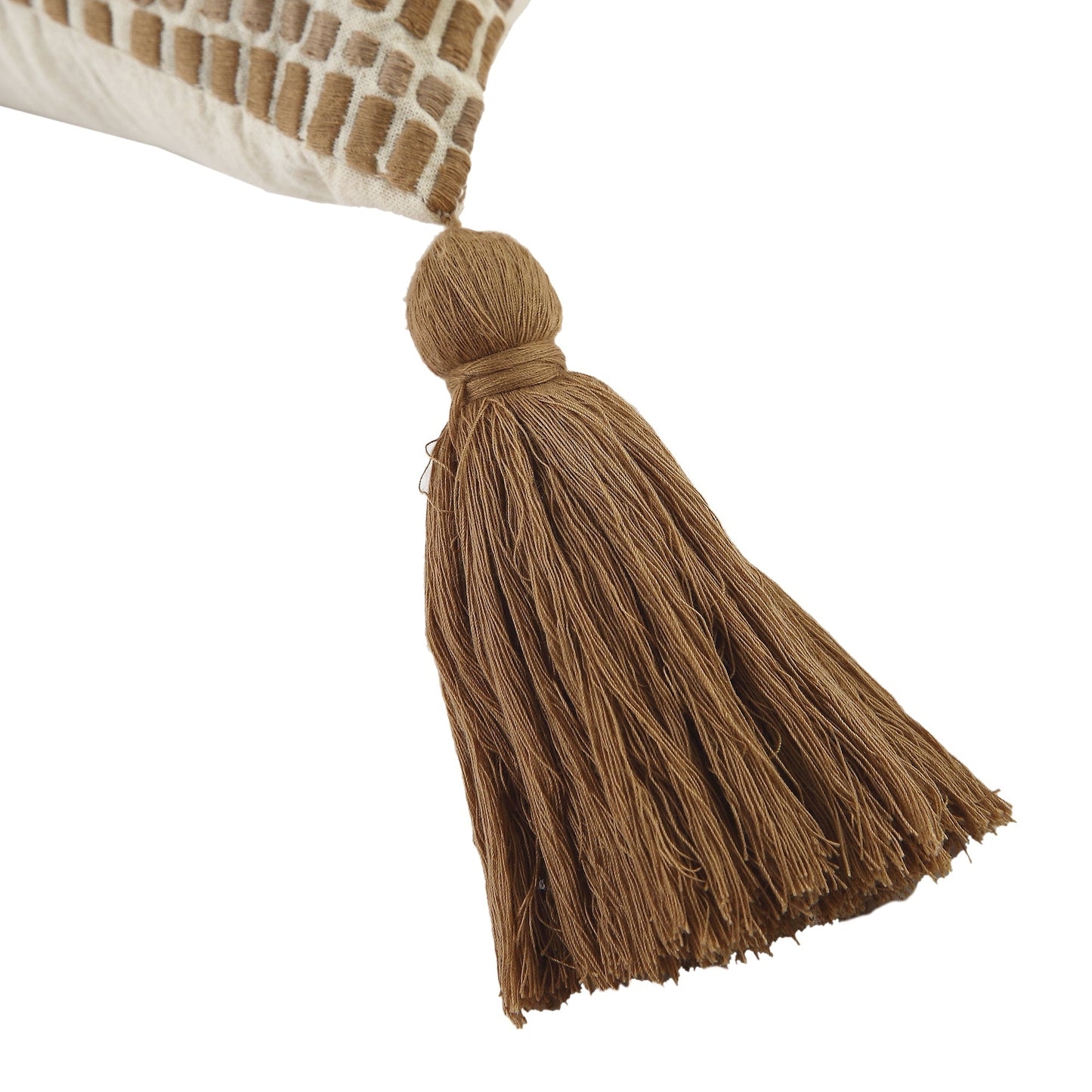 Coussin Maya en satin cousu de la collection Boho