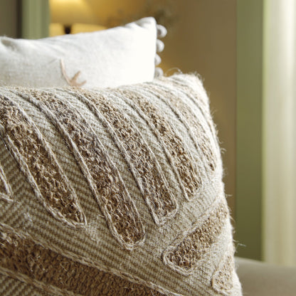 Coussin en jute du Nil de la collection Boho