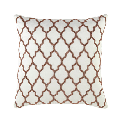 Coussin en treillis perlé à la main de la collection Luxe