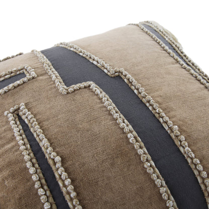 Oreiller patchwork lavé aux enzymes de la collection Wylder