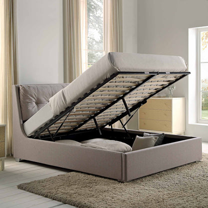 Lit coffre ottoman en tissu Hadley Stone