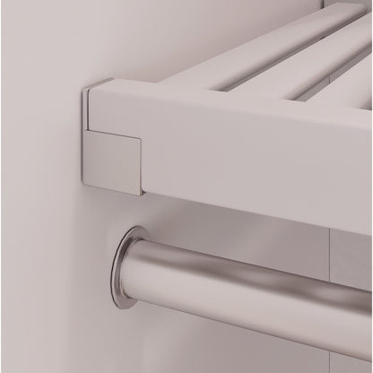 Système de placard John Louis Home en bois massif blanc