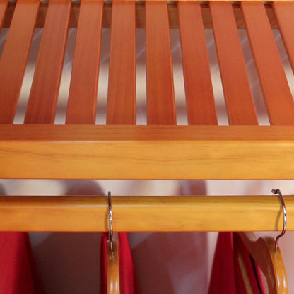 Système de rangement John Louis Home Simplicity en bois massif, érable miel