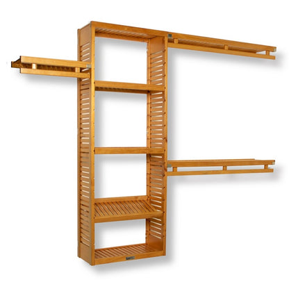 Système de rangement John Louis Home Simplicity en bois massif, érable miel