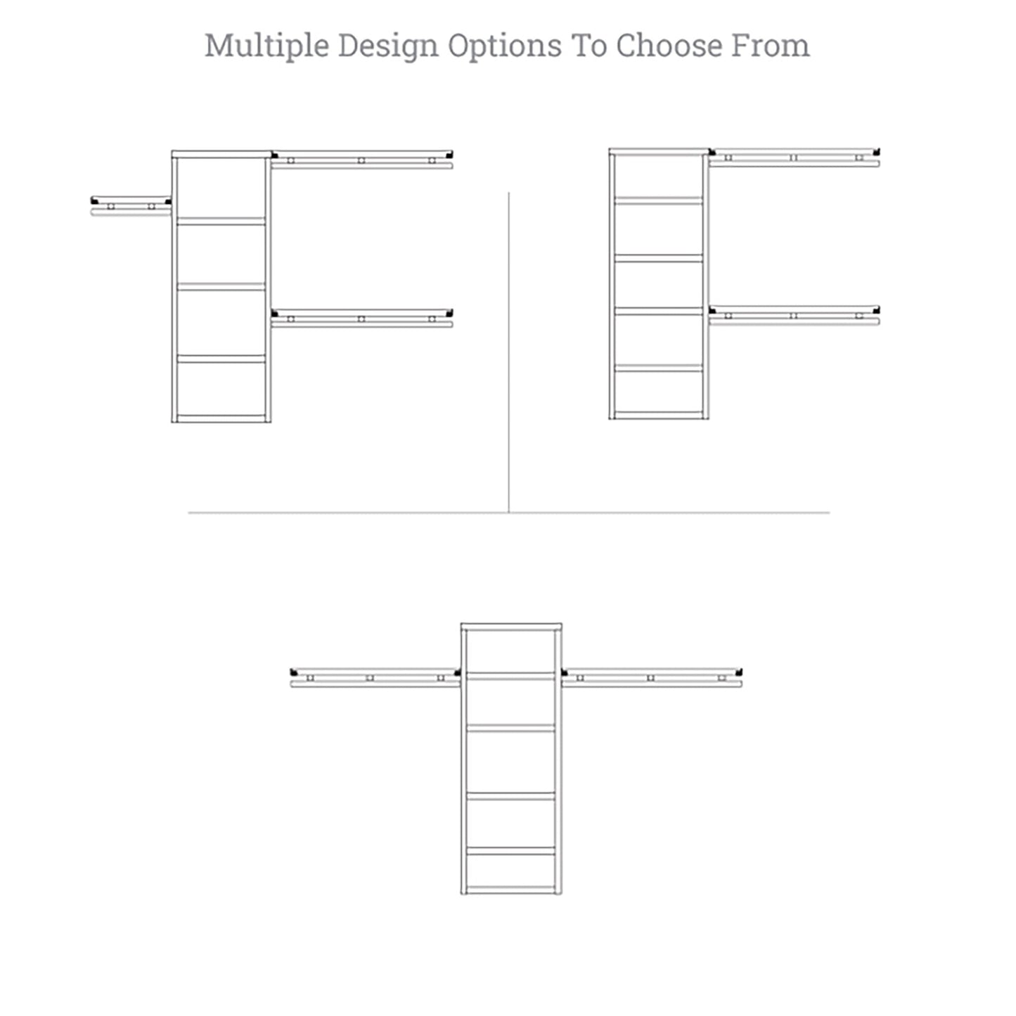 Système de rangement John Louis Home Simplicity en bois massif, couleur acajou rouge