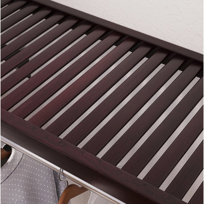 Système de rangement John Louis Home en bois massif, modèle Simplicity, couleur expresso