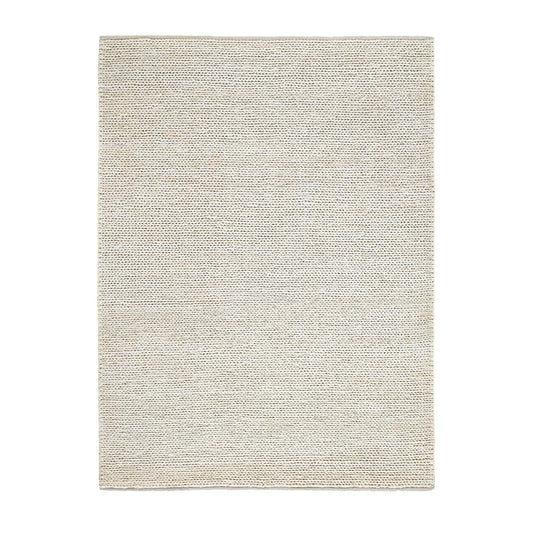 Tapis en jute crème tressé à la main Aurora