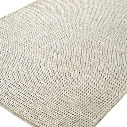Tapis en jute crème tressé à la main Aurora