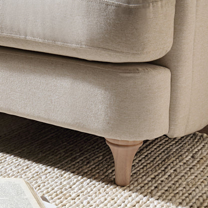 Tapis en jute crème tressé à la main Aurora