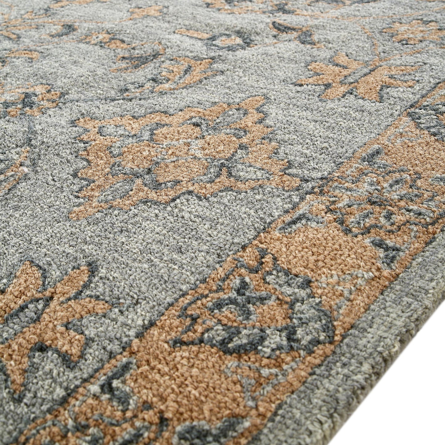 Tapis traditionnel en laine touffeté à la main Savana