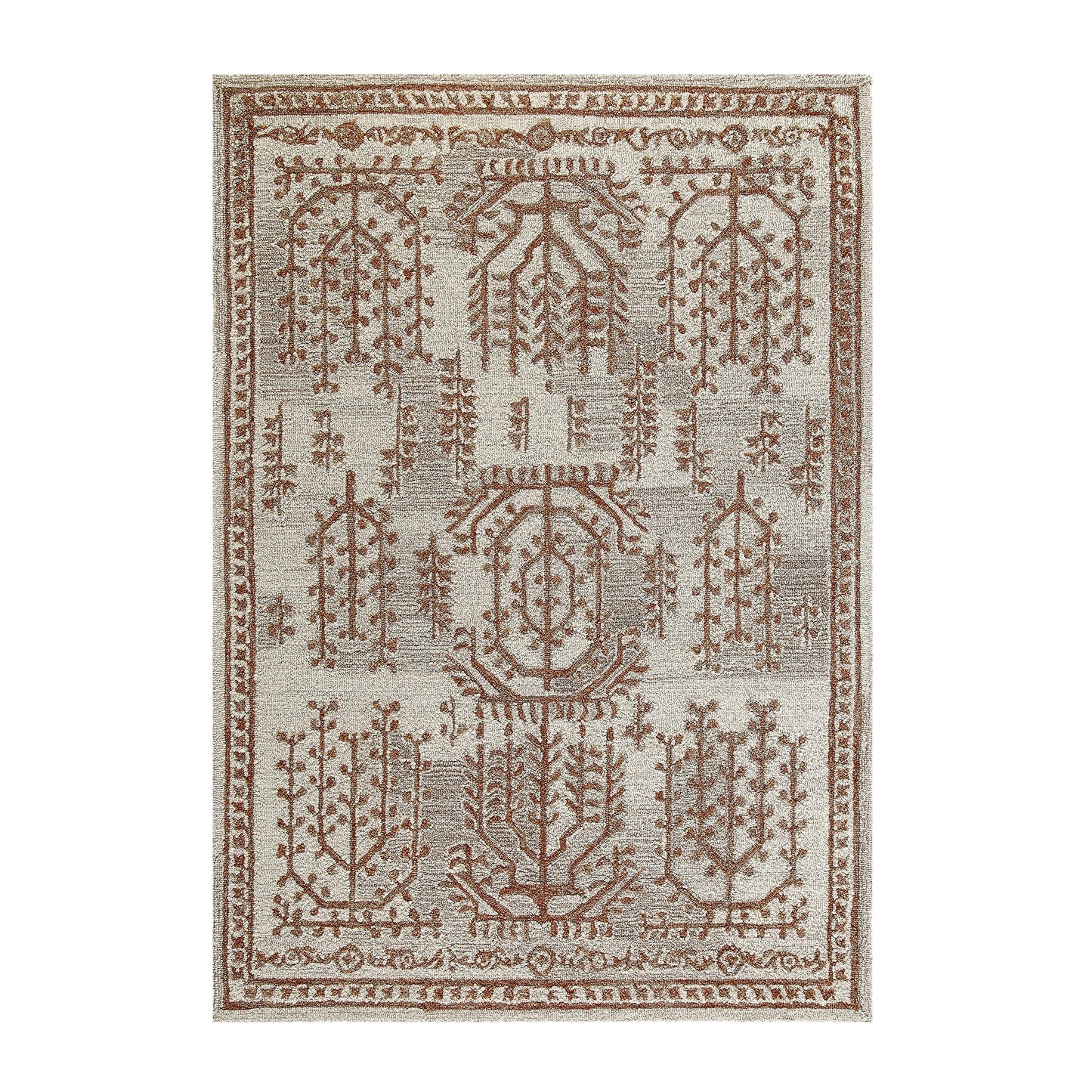 Tapis traditionnel en laine touffeté à la main de Varanasi