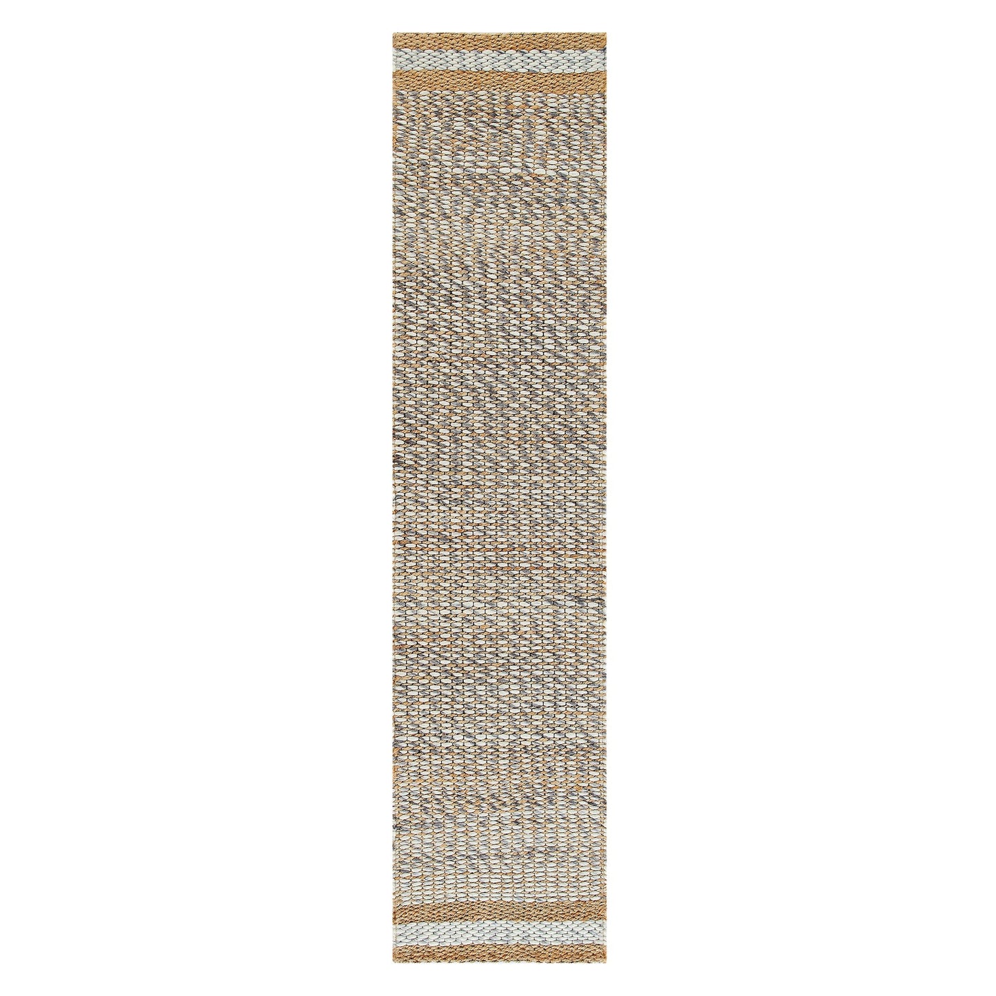 Tapis tressé à la main en laine et jute panachées du Kerala