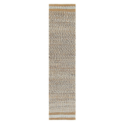 Tapis tressé à la main en laine et jute panachées du Kerala
