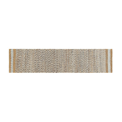 Tapis tressé à la main en laine et jute panachées du Kerala