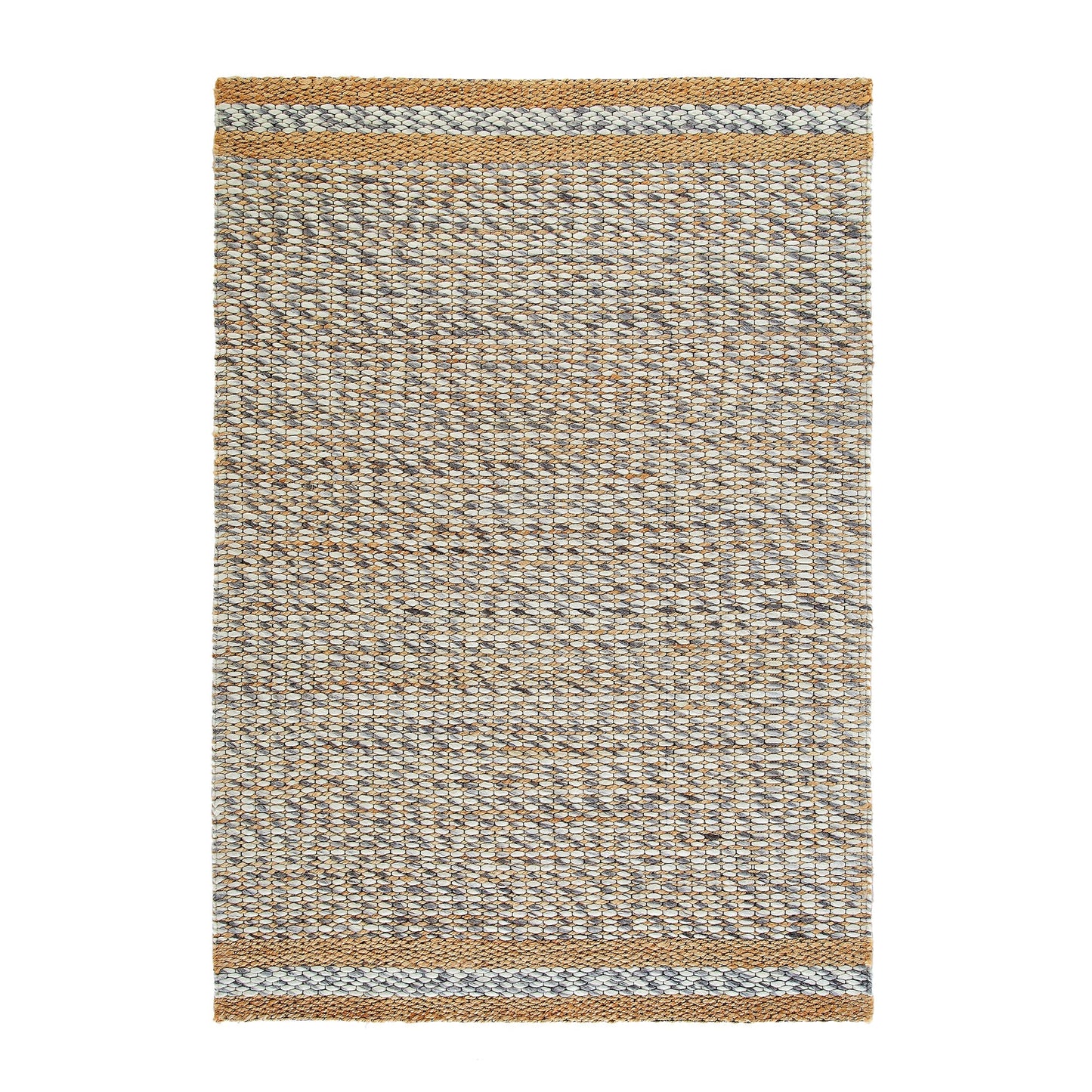 Tapis tressé à la main en laine et jute panachées du Kerala