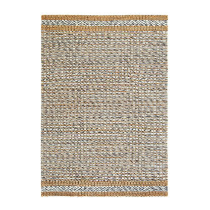 Tapis tressé à la main en laine et jute panachées du Kerala