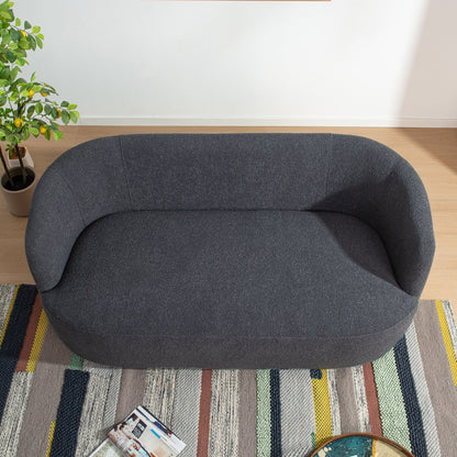 Causeuse 2 places rembourrée KINWELL Boucle avec oreillers