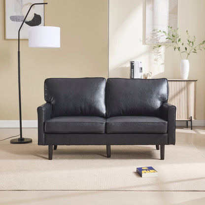 Canapé deux places, canapé pour salon, petit canapé avec port USB et housse de coussin amovible
