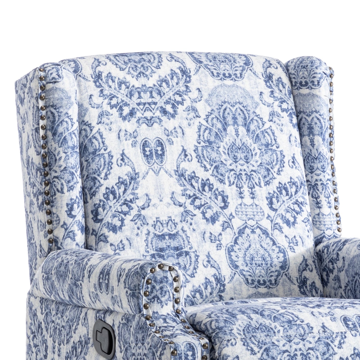 Ensemble de 2 fauteuils inclinables pivotants à bascule de 74 cm (29 po) de largeur, à dossier inclinable manuel.