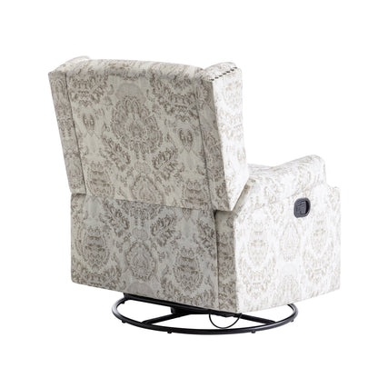 Ensemble de 2 fauteuils inclinables pivotants à bascule de 74 cm (29 po) de largeur, à dossier inclinable manuel.