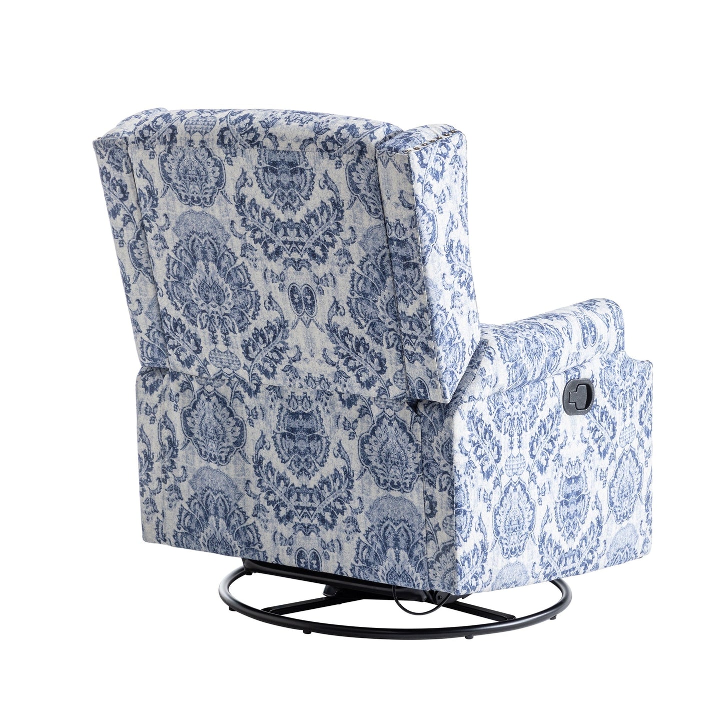 Ensemble de 2 fauteuils inclinables pivotants à bascule de 74 cm (29 po) de largeur, à dossier inclinable manuel.