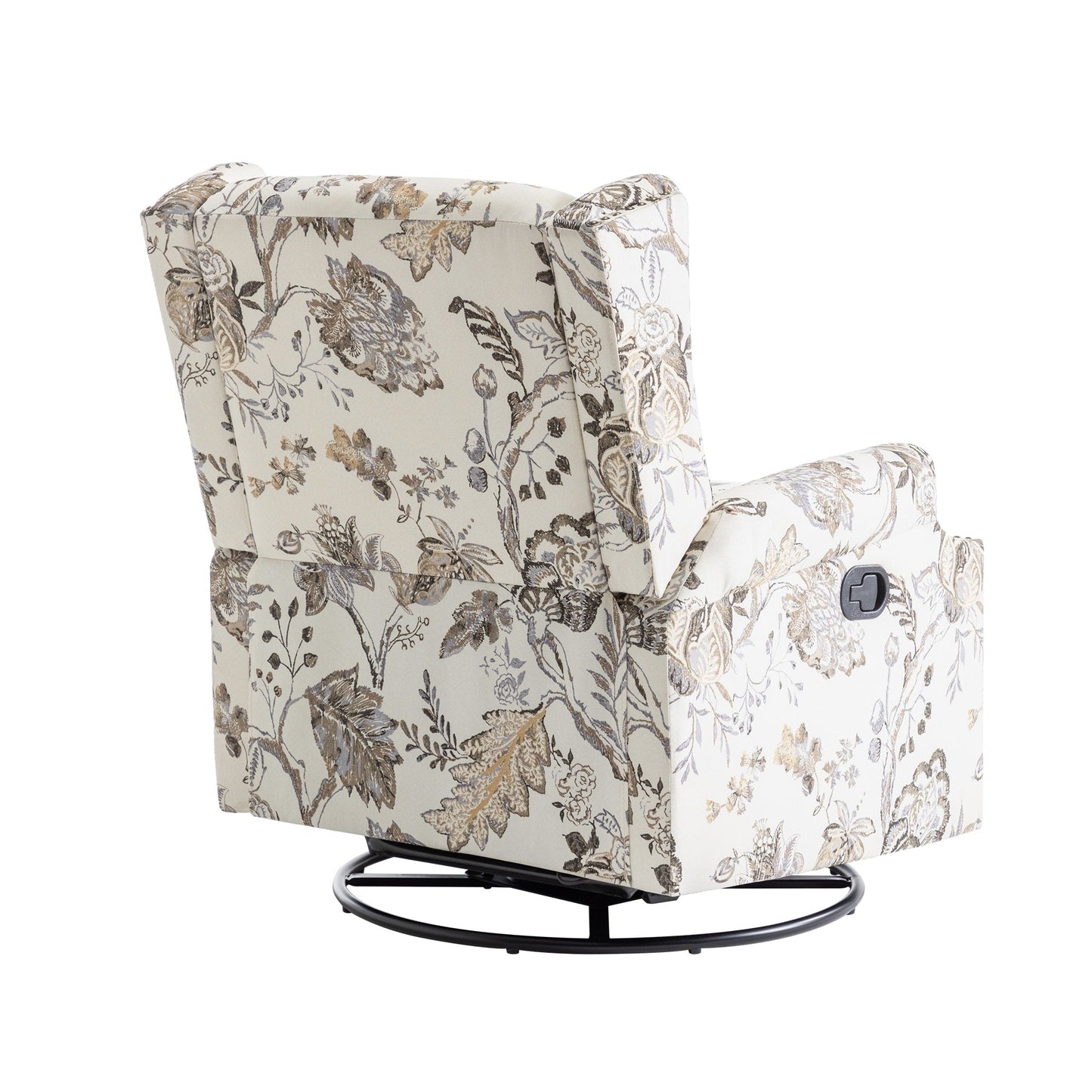 Ensemble de 2 fauteuils inclinables pivotants à bascule de 74 cm (29 po) de largeur, à dossier inclinable manuel.