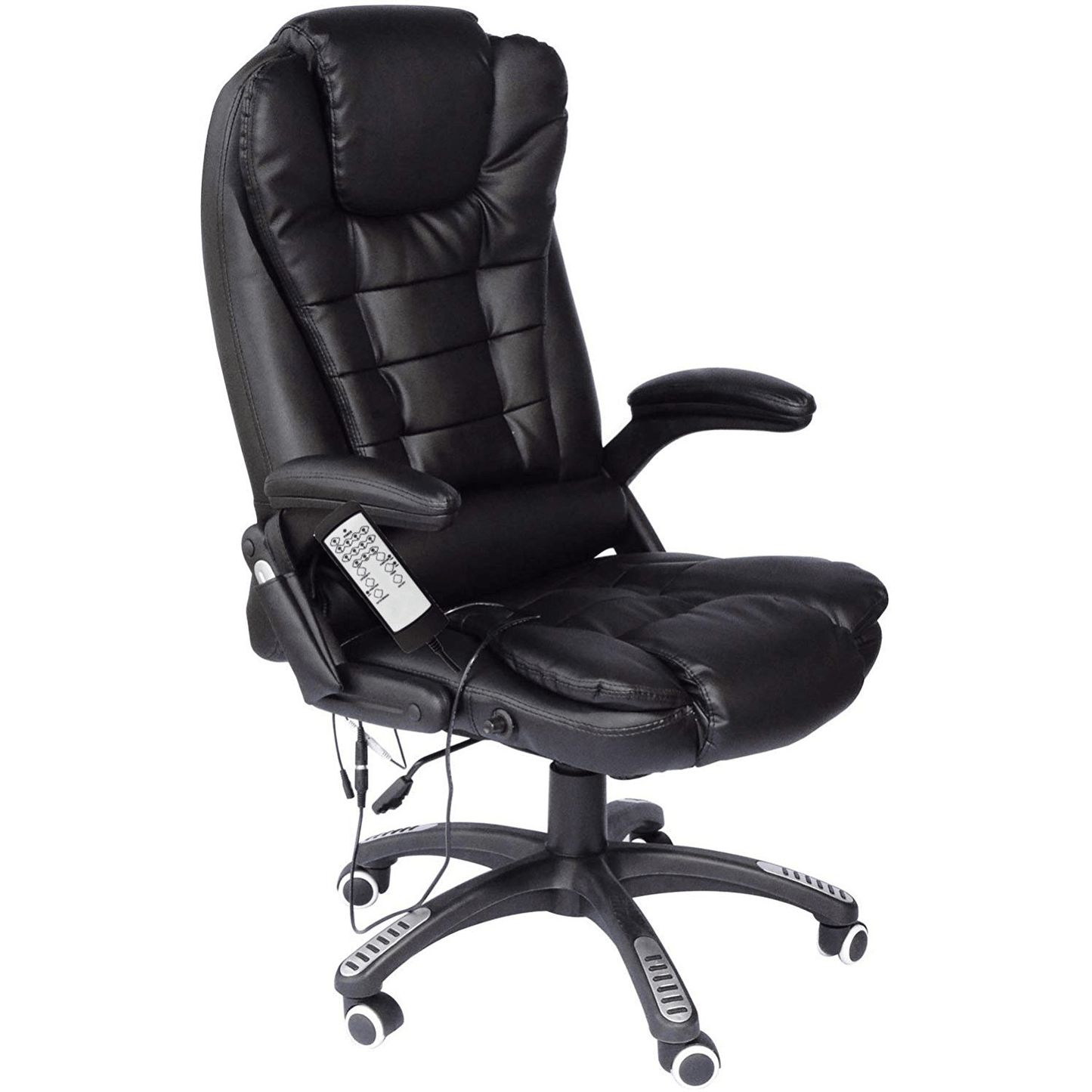 Fauteuil de bureau pivotant et inclinable avec fonction de massage vibrant
