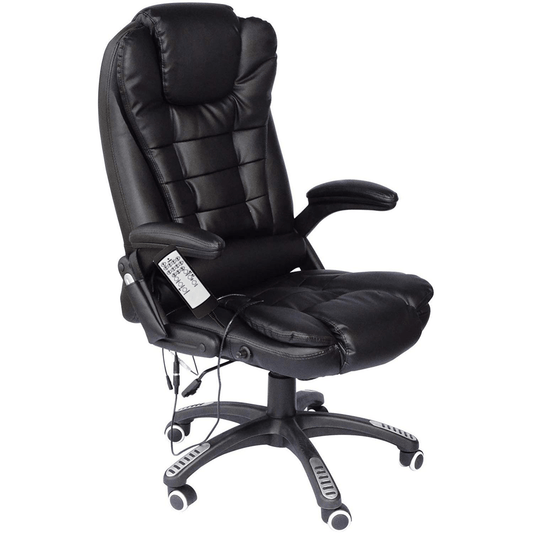 Fauteuil de bureau pivotant et inclinable avec fonction de massage vibrant