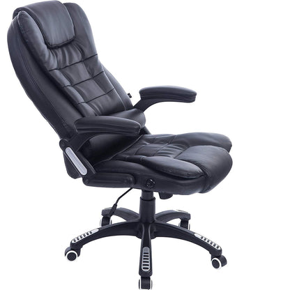 Fauteuil de bureau pivotant et inclinable avec fonction de massage vibrant