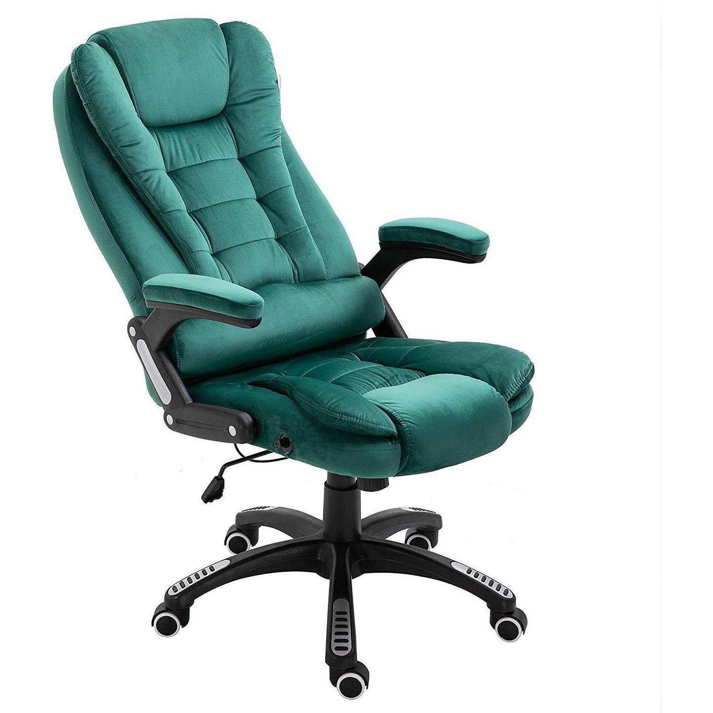 Fauteuil de bureau inclinable standard, extra-rembourré, velours vert